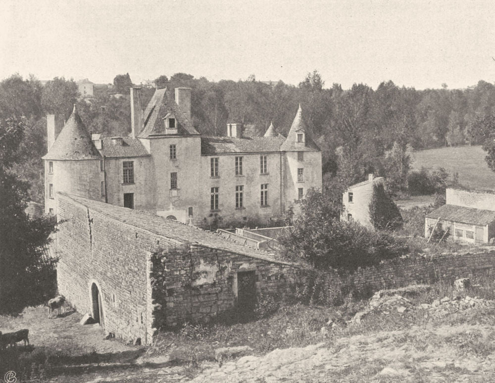 DEUX-SÈVRES. Château de Mursay 1904 old antique vintage print picture